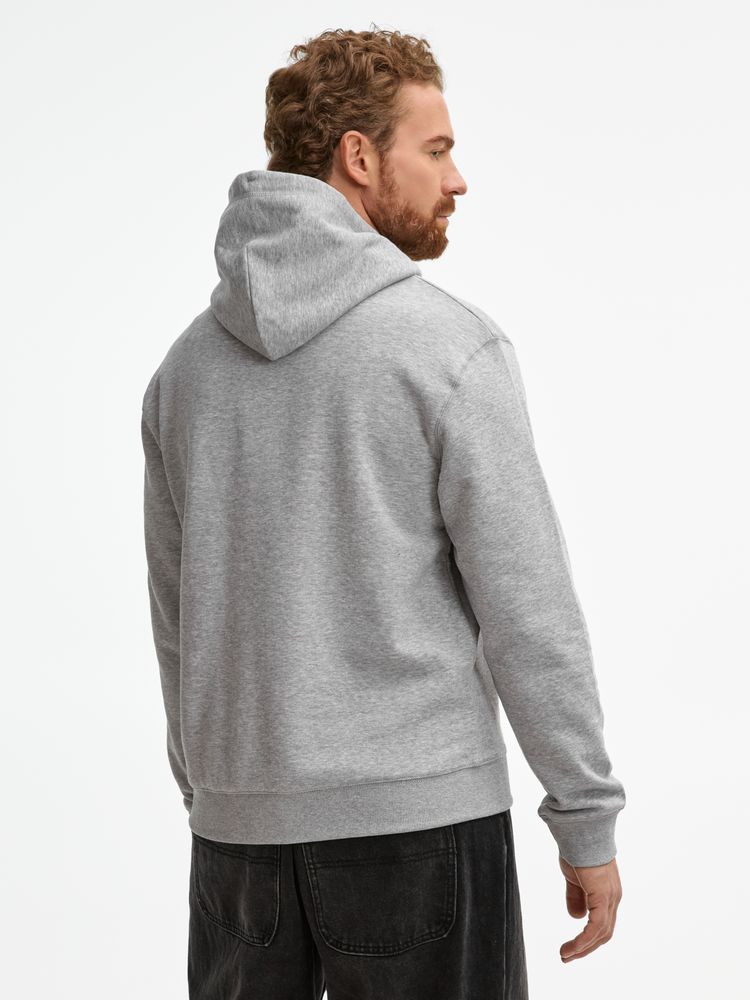Толстовка унисекс Spencer серый меланж, размер 3XL
