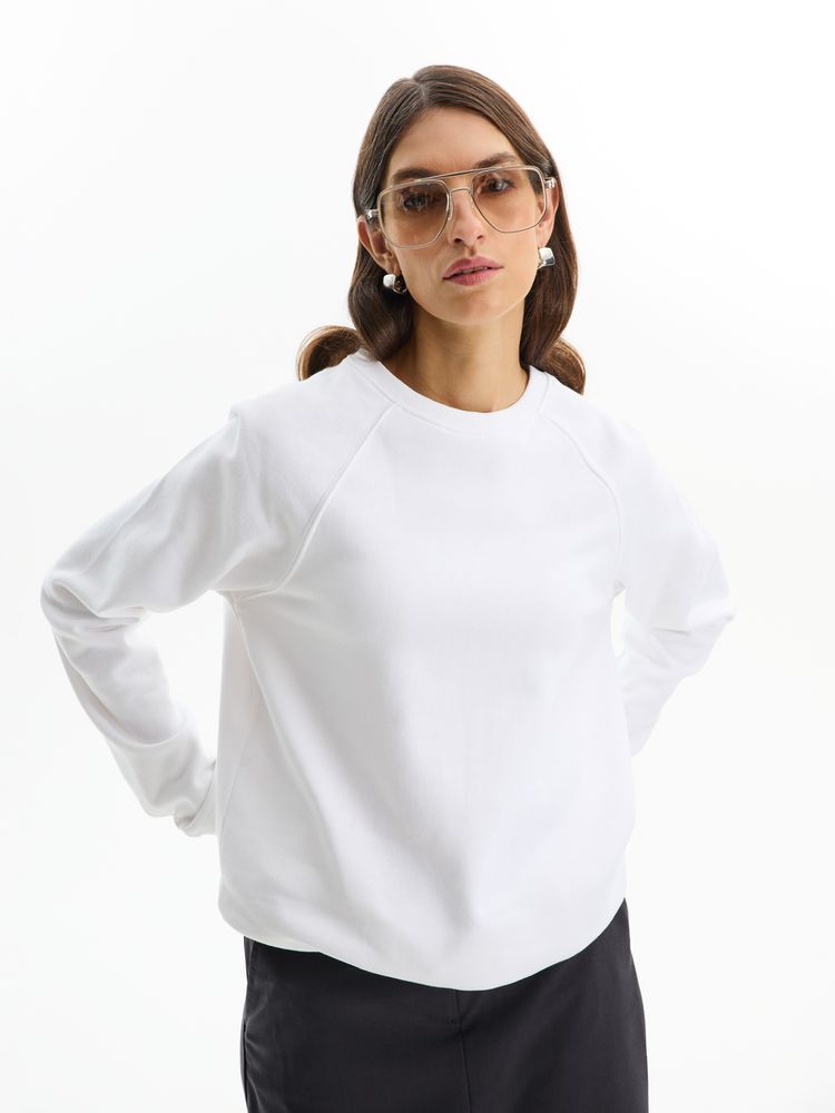 Свитшот унисекс Space, белый, размер XL