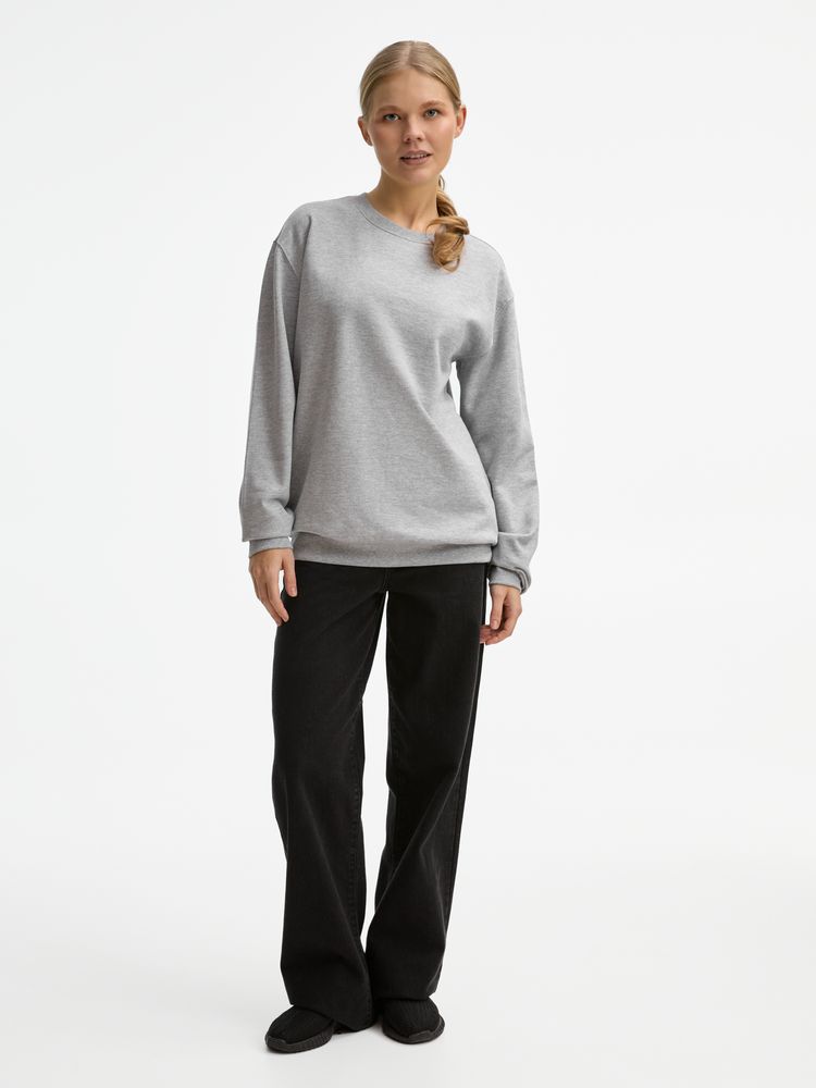 Свитшот унисекс Columbia, серый меланж, размер XXL