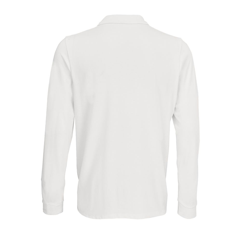 Рубашка поло с длинным рукавом Prime LSL, белая, размер M