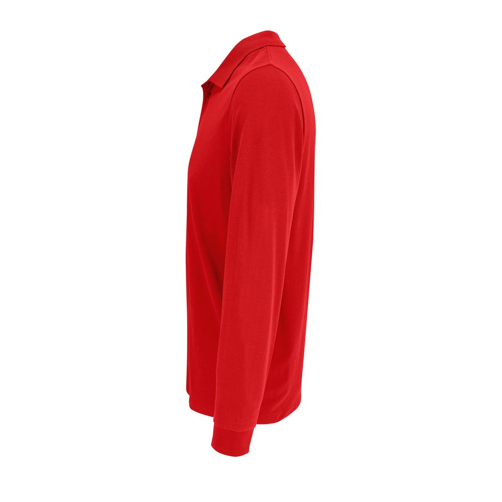 Рубашка поло с длинным рукавом Prime LSL, красная, размер S
