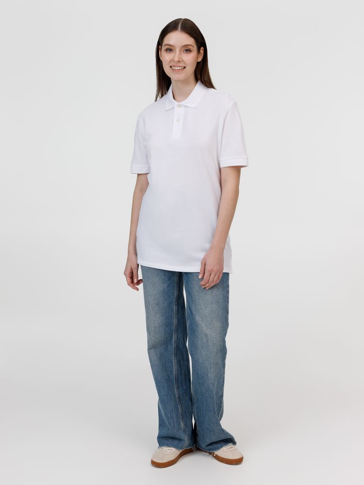 Рубашка поло унисекс Pacific, белая, размер L