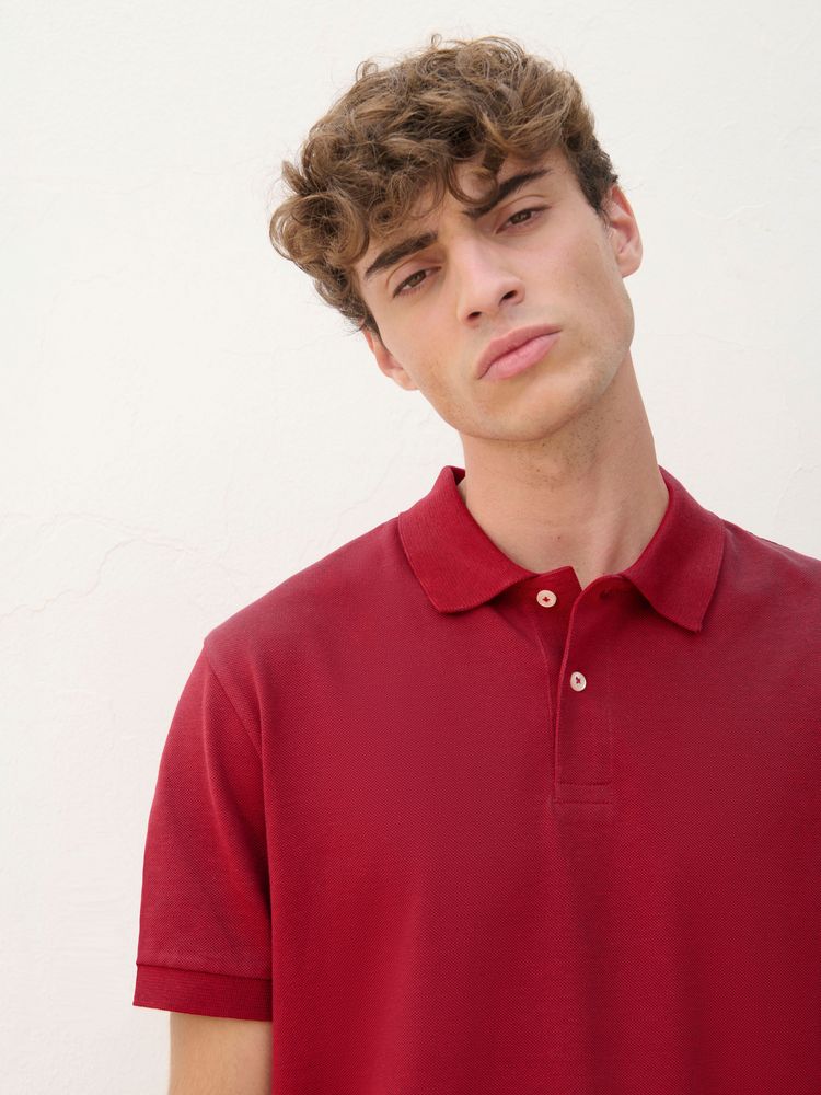 Рубашка поло унисекс Pacific, красная (бургунди), размер XXL