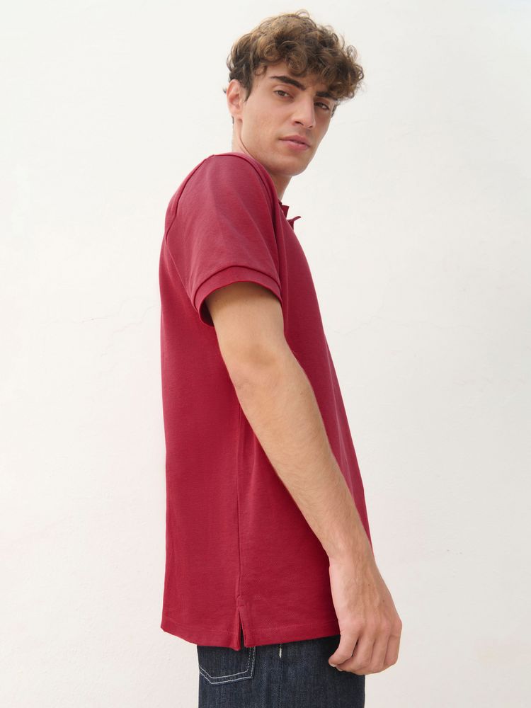 Рубашка поло унисекс Pacific, красная (бургунди), размер XXL