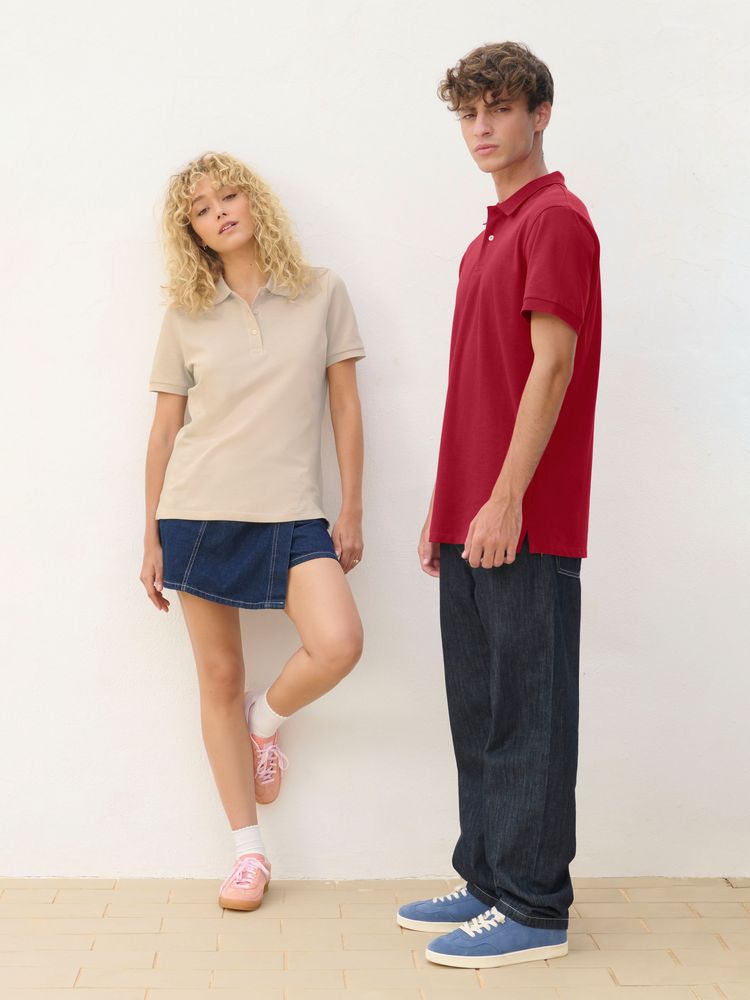 Рубашка поло унисекс Pacific, фиолетовая (сливовая), размер XL