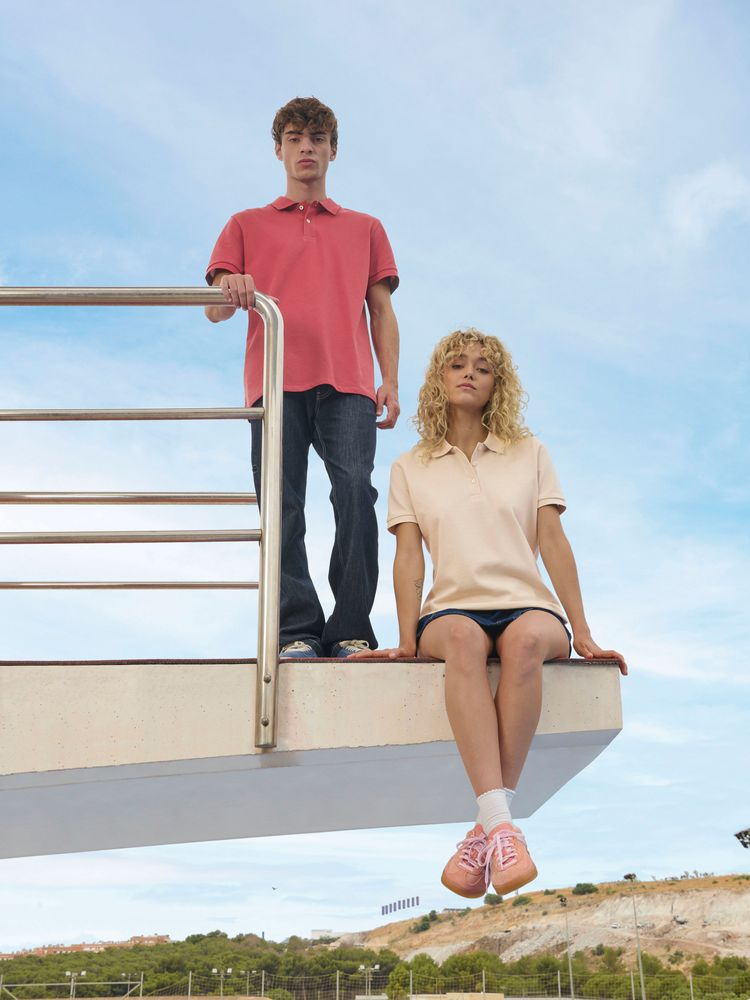 Рубашка поло унисекс Pacific, фиолетовая (сливовая), размер XL