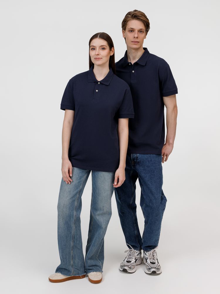 Рубашка поло унисекс Pacific, кобальт (темно-синяя), размер 5XL