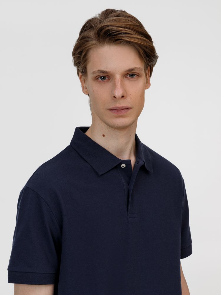 Рубашка поло унисекс Pacific, кобальт (темно-синяя), размер 5XL