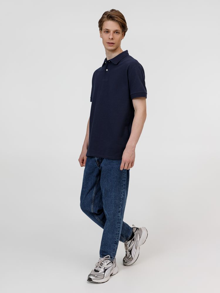 Рубашка поло унисекс Pacific, кобальт (темно-синяя), размер 5XL