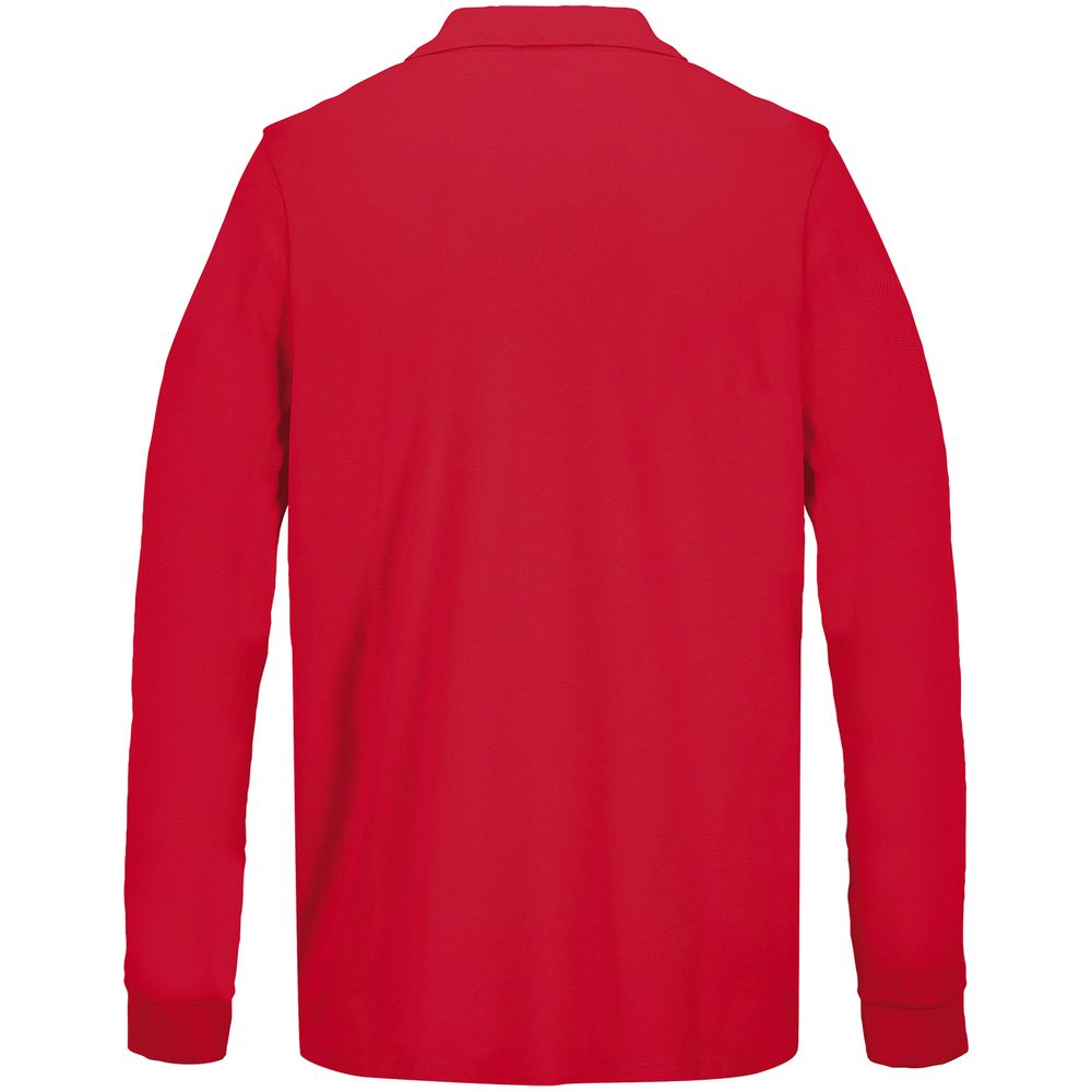 Рубашка поло унисекс с длинным рукавом Pacific LSL, красная, размер 5XL