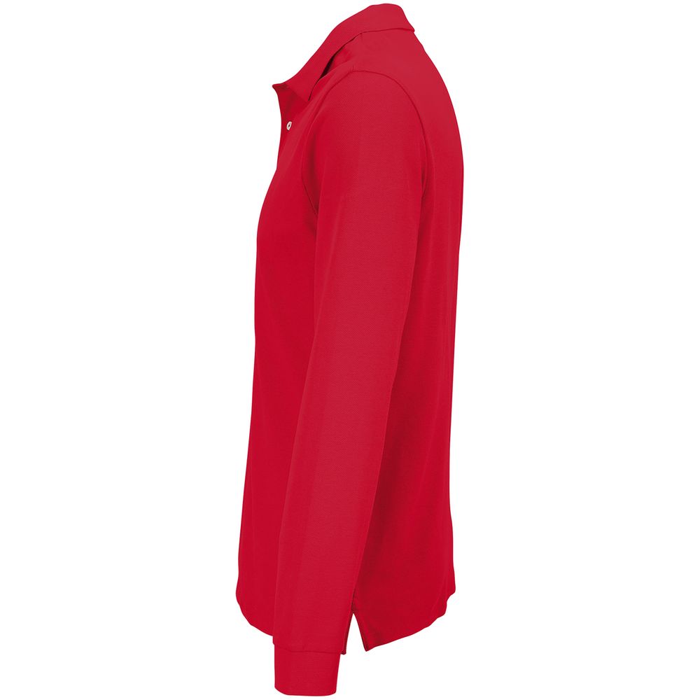 Рубашка поло унисекс с длинным рукавом Pacific LSL, красная, размер 5XL