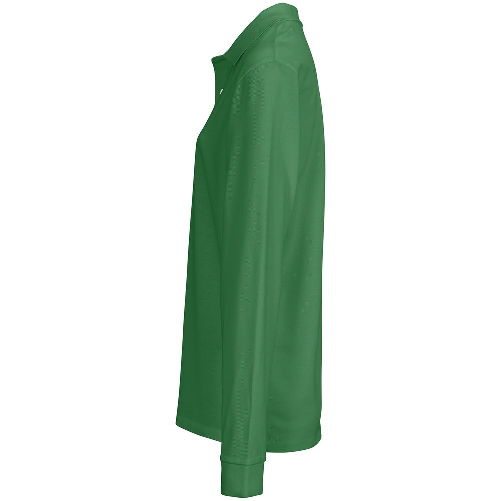 Рубашка поло унисекс с длинным рукавом Pacific LSL, ярко-зеленая, размер XXL