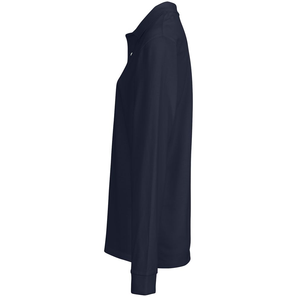 Рубашка поло унисекс с длинным рукавом Pacific LSL, кобальт (темно-синяя), размер S