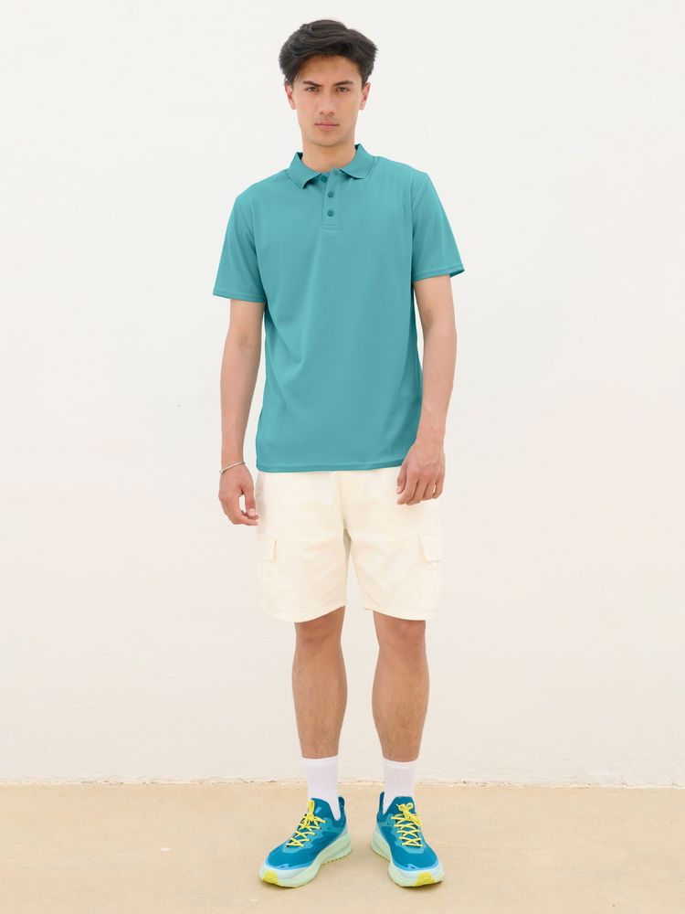 Рубашка поло унисекс Pitcher, розовая (ribbon pink), размер XXL