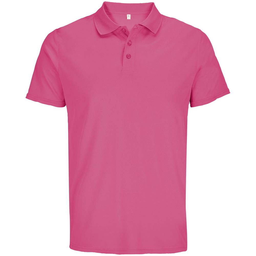 Рубашка поло унисекс Pitcher, розовая (ribbon pink), размер XXL