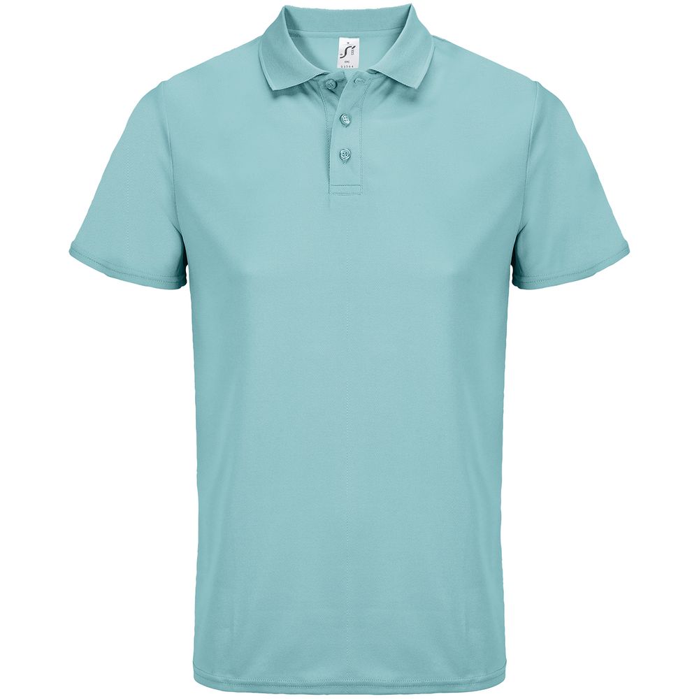 Рубашка поло унисекс Pitcher, голубая (морская волна), размер XS