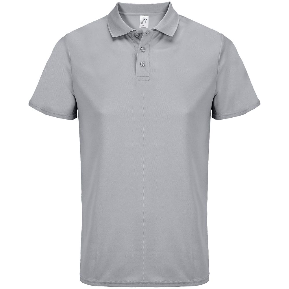Рубашка поло унисекс Pitcher, серая, размер XS