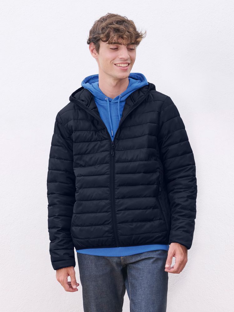 Куртка с капюшоном мужская Stream Men, темно-синяя, размер XL