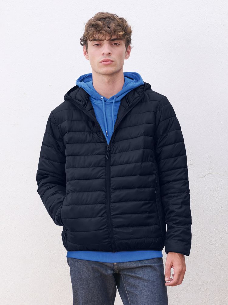 Куртка с капюшоном мужская Stream Men, темно-синяя, размер XL