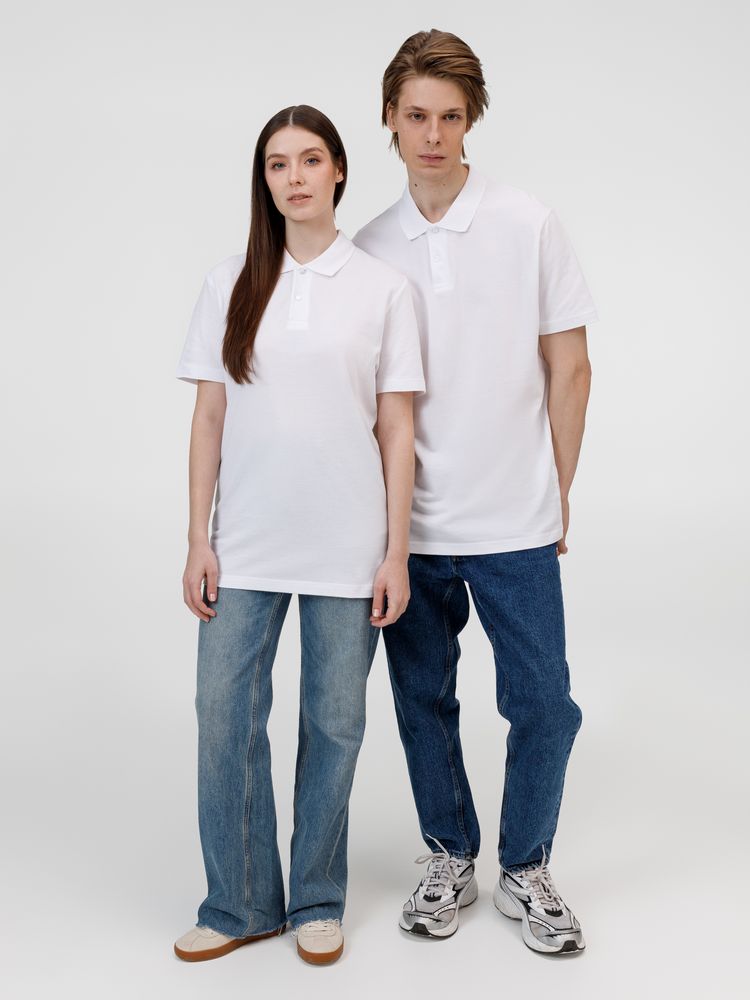 Рубашка поло унисекс Pulse, белая, размер 4XL