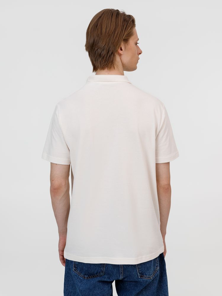 Рубашка поло унисекс Pulse, молочно-белая, размер M