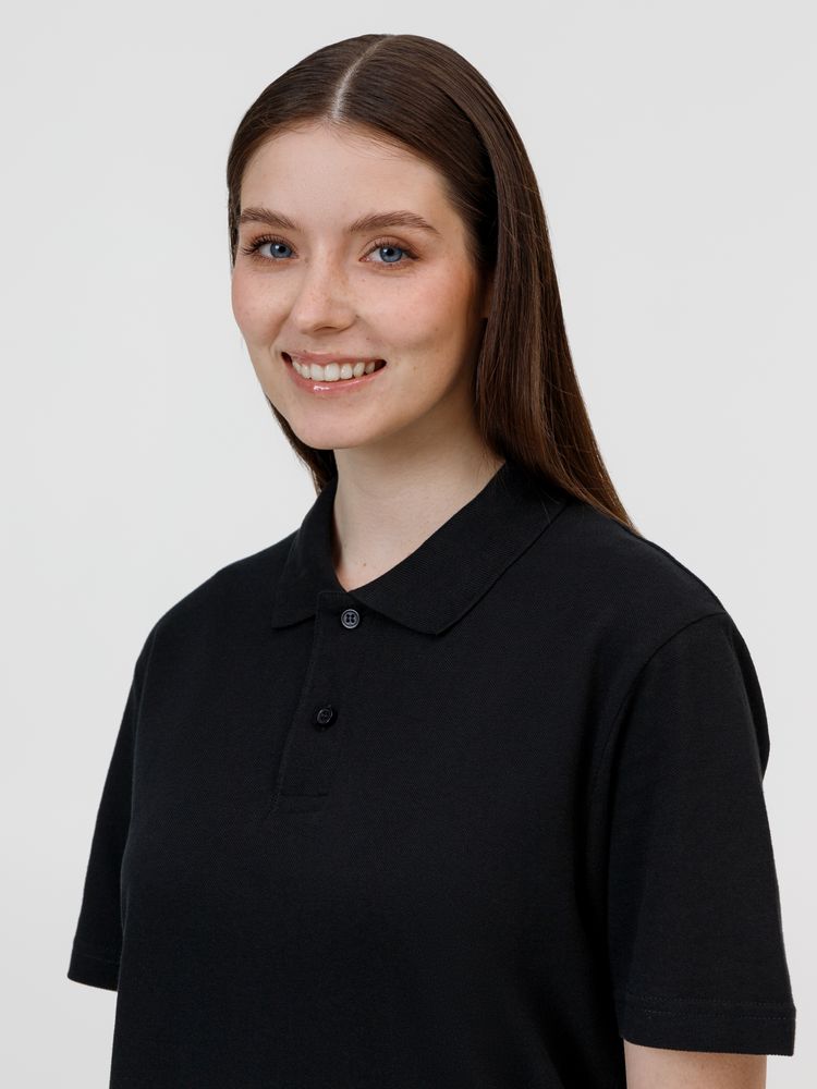 Рубашка поло унисекс Pulse, черная, размер 3XL