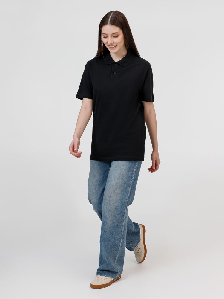 Рубашка поло унисекс Pulse, черная, размер 3XL