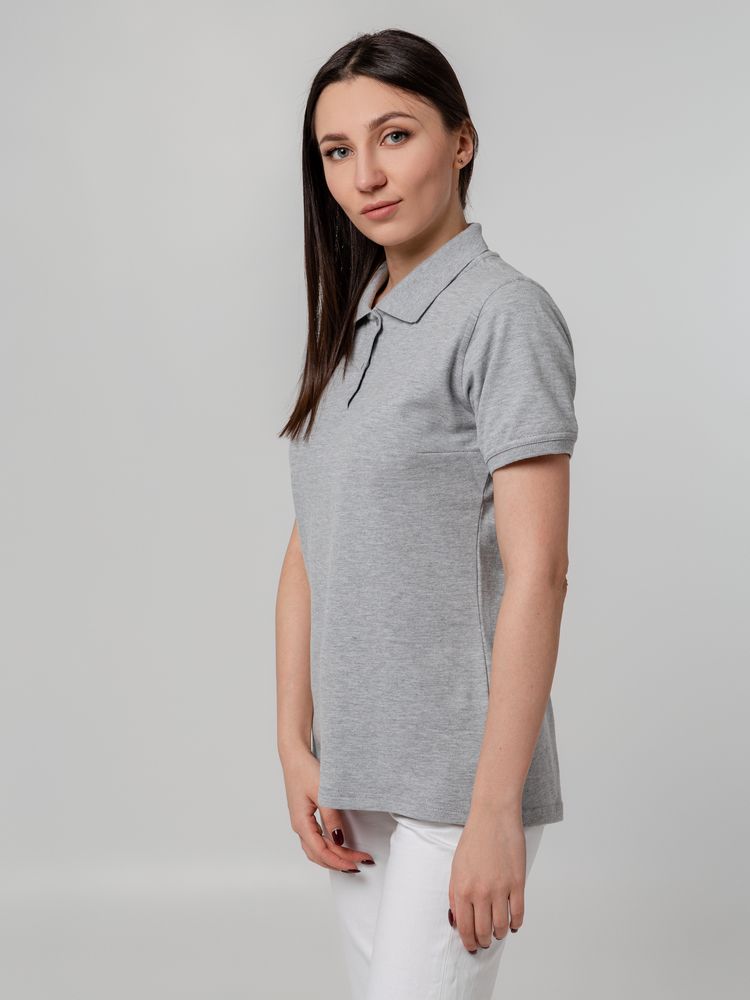 Рубашка поло женская Virma Stretch Lady, серый меланж, размер XL