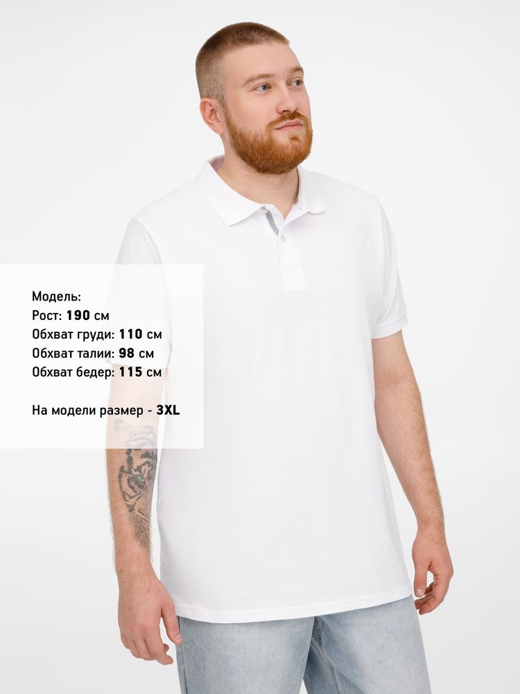 Рубашка поло мужская Virma Premium, белая, размер 4XL