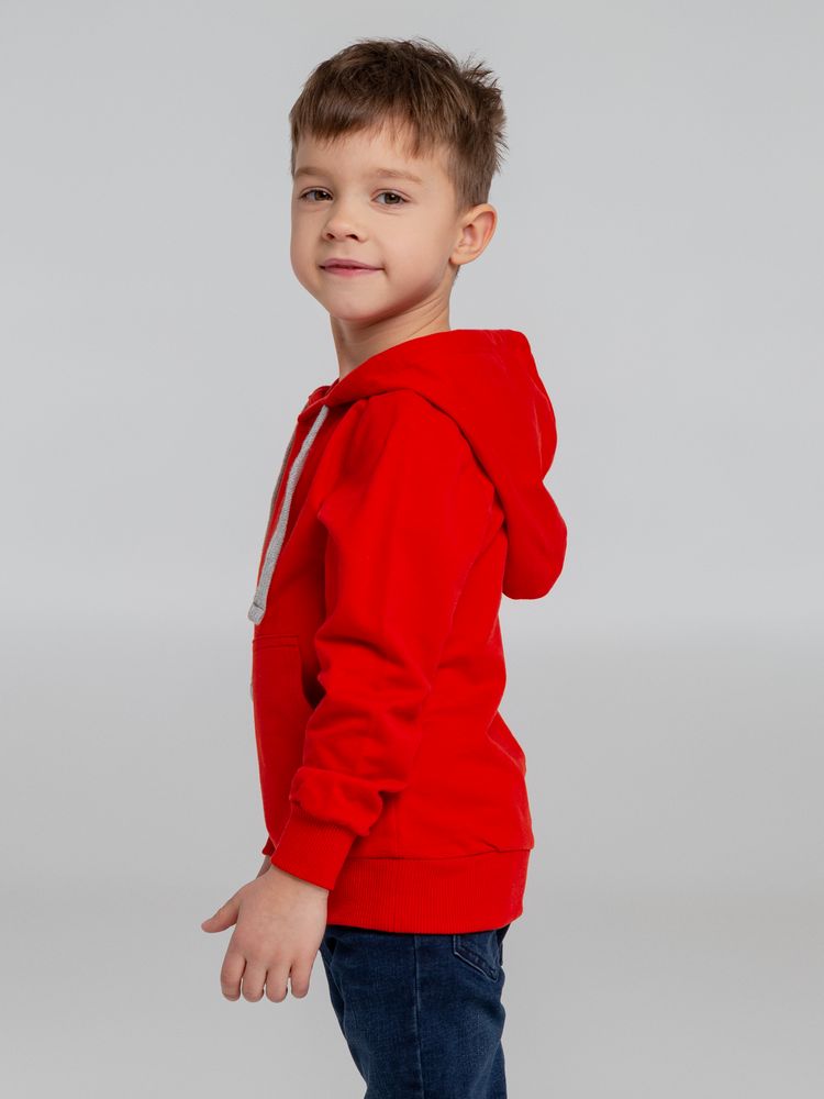 Толстовка с капюшоном детская Kirenga Kids, красная, 6 лет