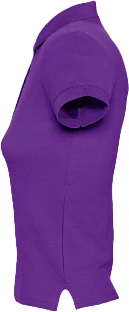 Рубашка поло женская People 210 темно-фиолетовая, размер XL