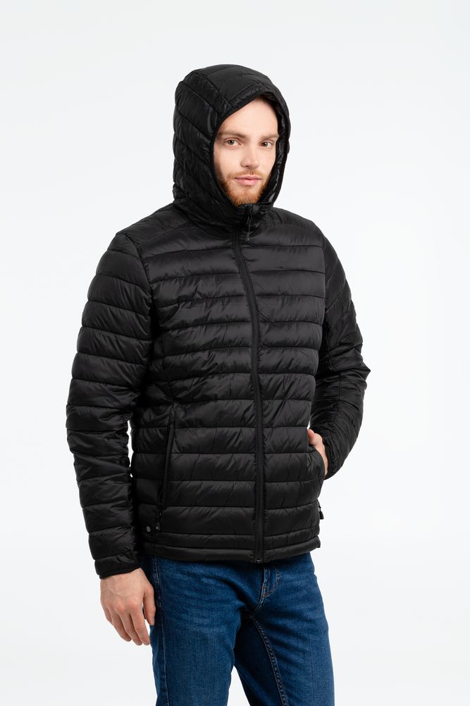 Куртка компактная мужская Stavanger черная с серым, размер 4XL