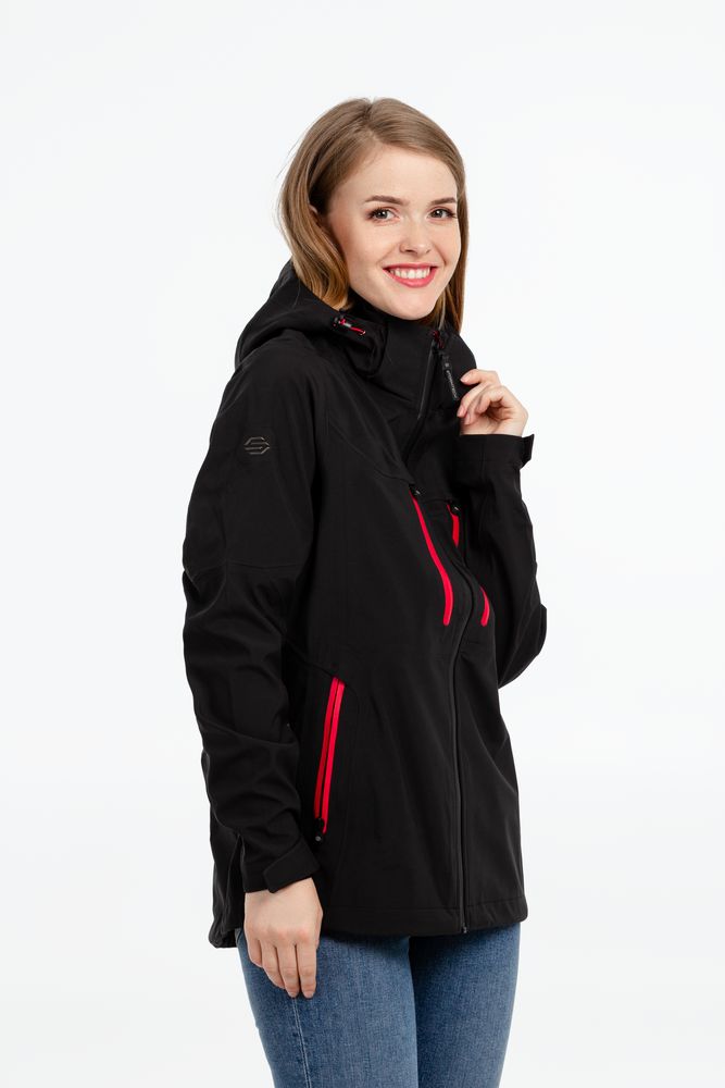 Куртка-трансформер женская Matrix черная с красным, размер XS