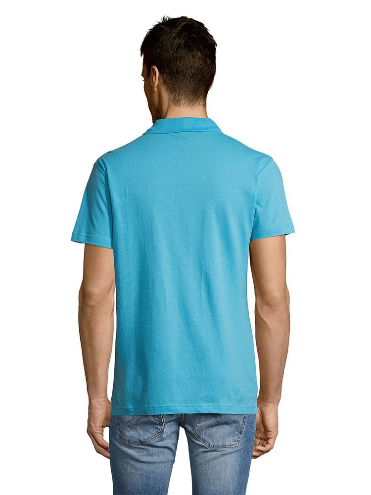 Рубашка поло мужская Summer 170 бирюзовая, размер XXL