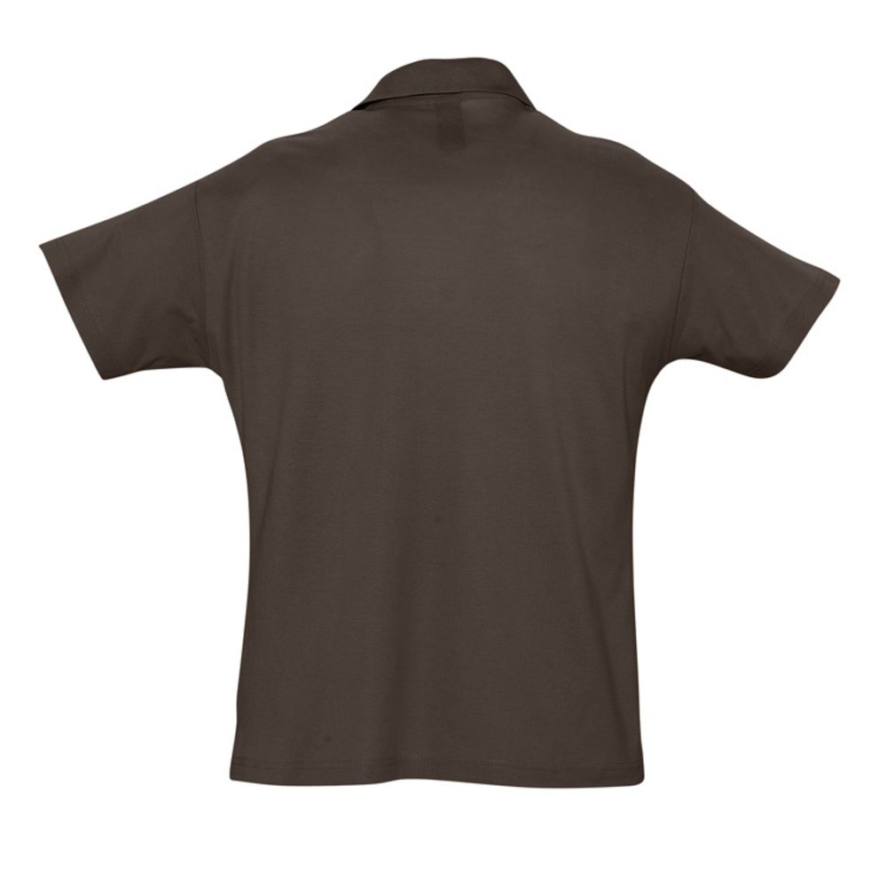 Рубашка поло «Кофеман», шоколадно-коричневая, размер S