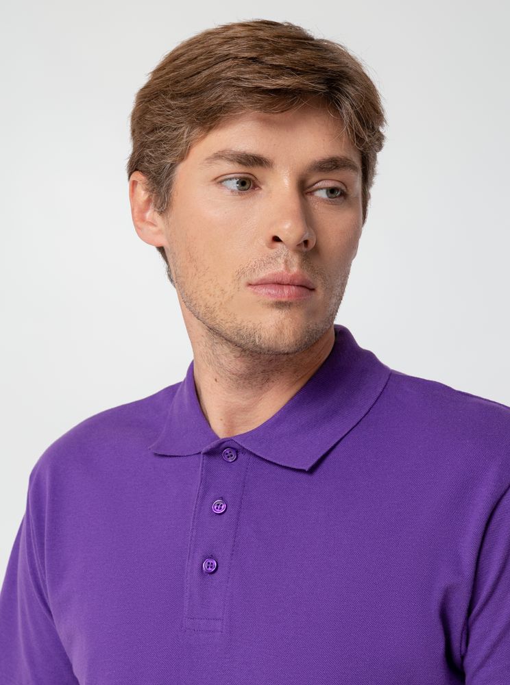 Рубашка поло мужская Summer 170 темно-фиолетовая, размер XL