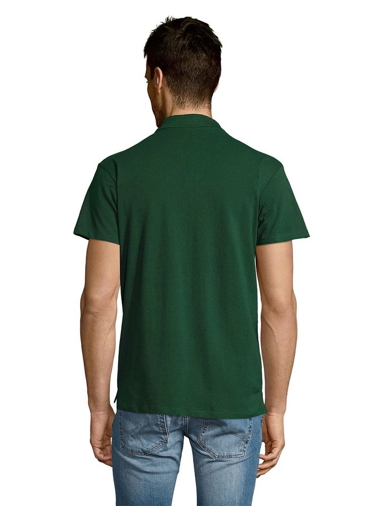 Рубашка поло мужская Summer 170 темно-зеленая, размер XS