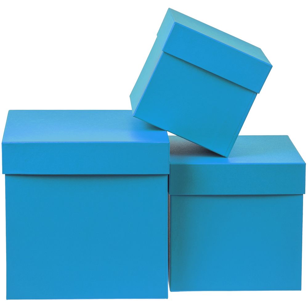 Коробка Cube, S, голубая