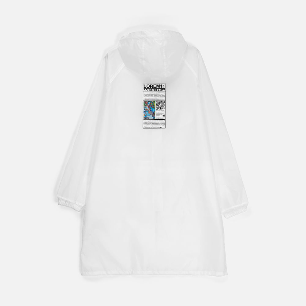 Дождевик Rainman Zip Pro белый, размер S