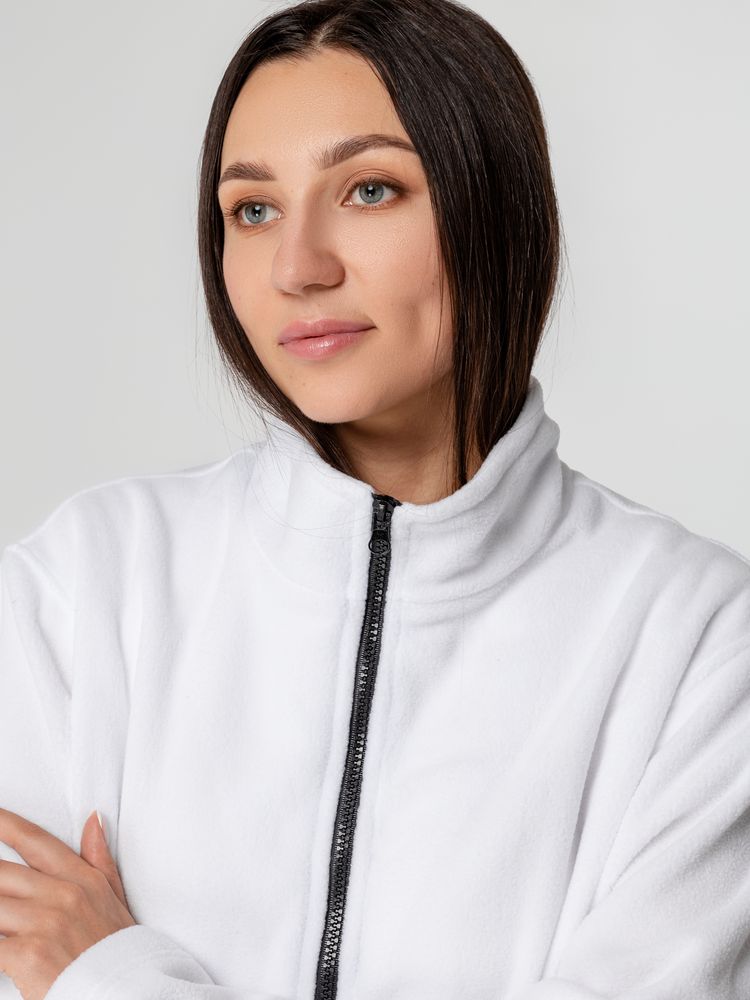 Куртка флисовая унисекс Manakin, белая, размер M/L