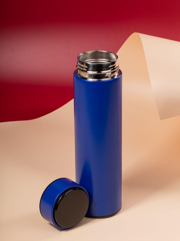 Смарт-бутылка с заменяемой батарейкой Long Therm, синяя