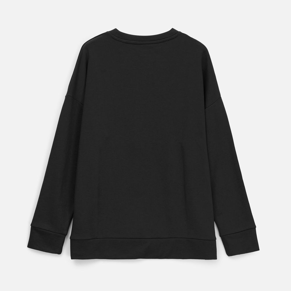 Свитшот унисекс S2, черный, размер XL/XXL