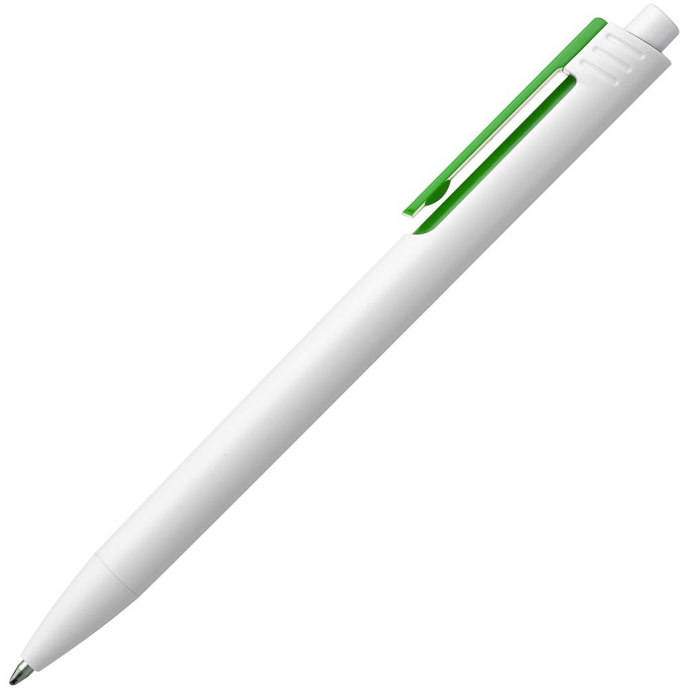 Ручка шариковая Rush Special, бело-зеленая