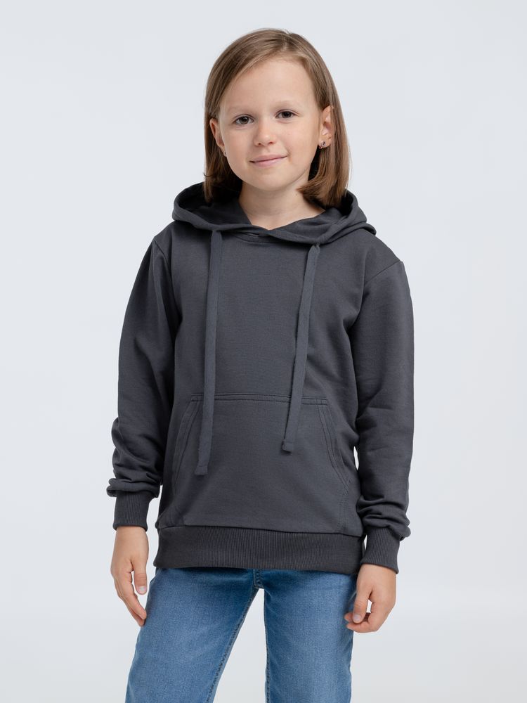Худи детское Kirenga Kids 2.0, темно-серое (графит), 14 лет