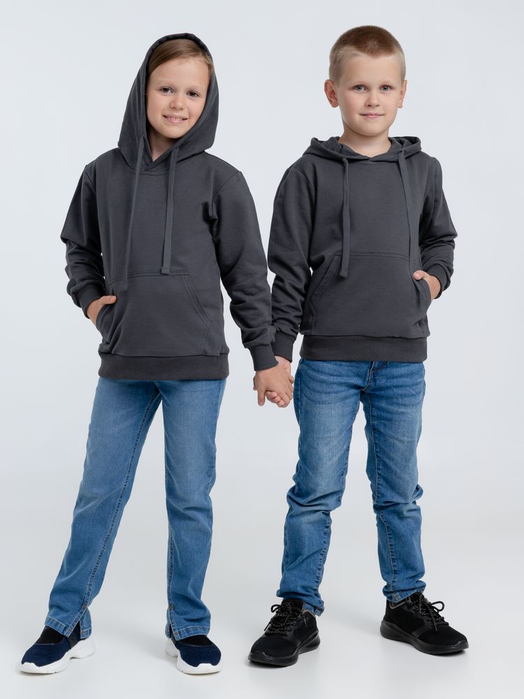 Худи детское Kirenga Kids 2.0, темно-серое (графит), 14 лет