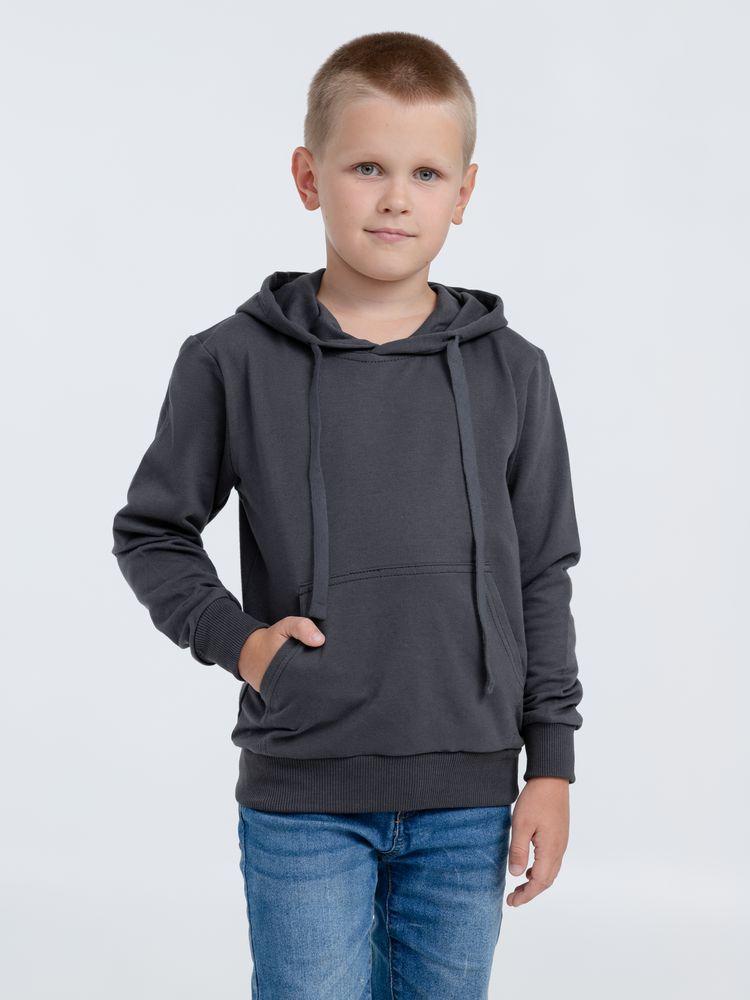Худи детское Kirenga Kids 2.0, темно-серое (графит), 14 лет