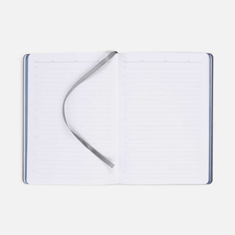 Ежедневник Frame, недатированный,синий с серым