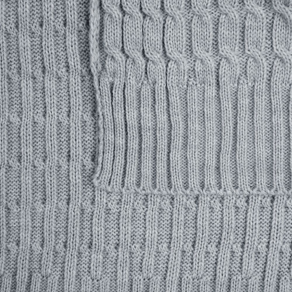 Плед Slumberland, серебристо-серый меланж