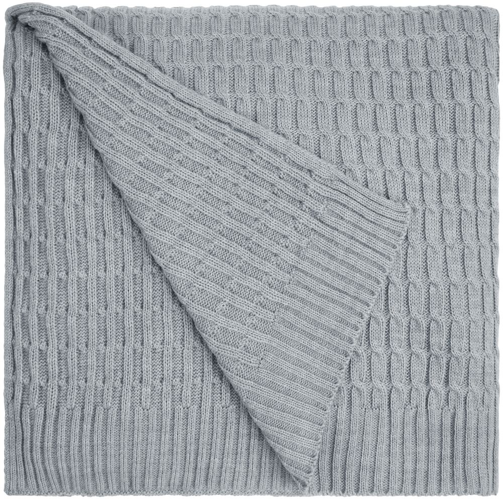 Плед Slumberland, серебристо-серый меланж