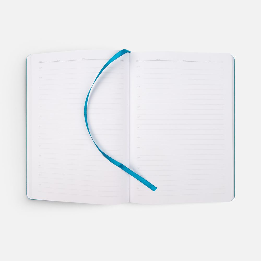 Ежедневник Tact, недатированный, бирюзовый